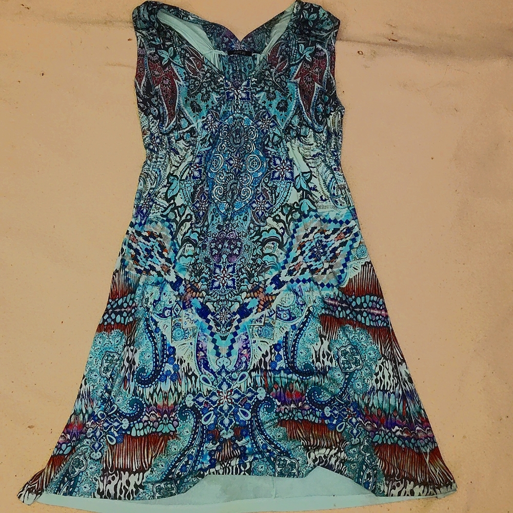 Apt.9 blue/colorful dress